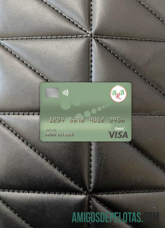 Banco do Burundi da República do Burundi Visa Cartão de Débito Photolook Front exemplo